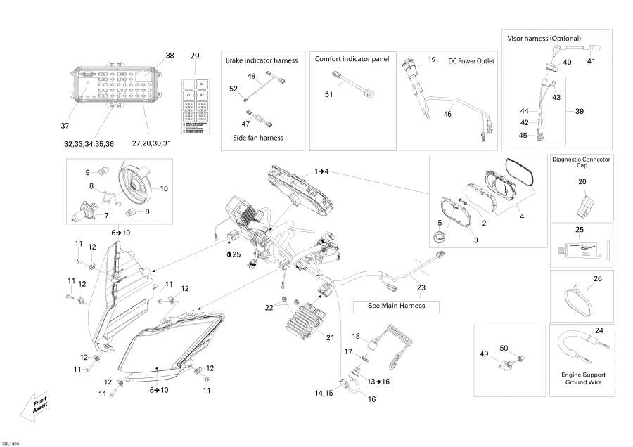 Схема узла 10- Электрика System (10- Electrical System)