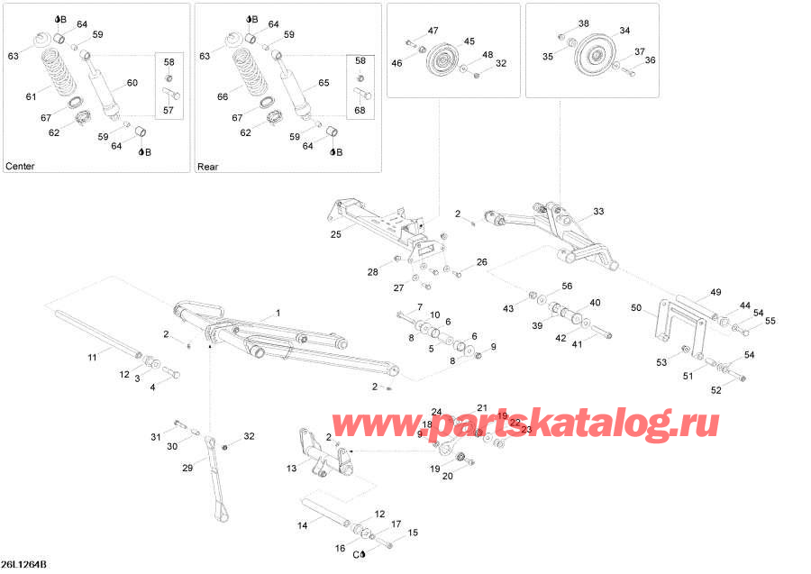 Схема узла 08- Задняя Подвеска (08- Rear Suspension)