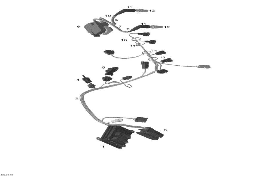 Схема узла 10- Электрика System 3 (10- Electrical System 3)