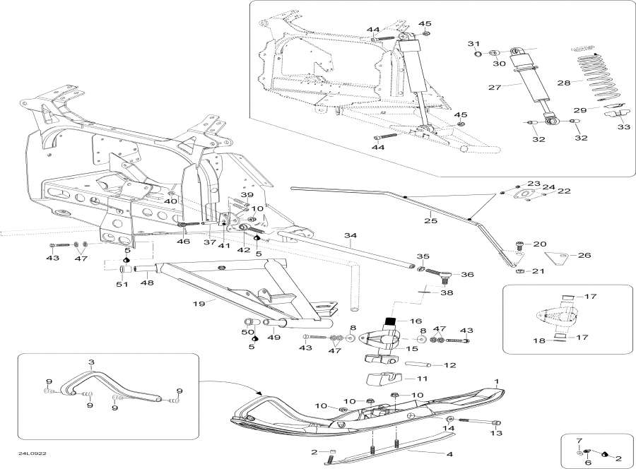 Схема узла 07- Передняя Подвеска И Лыжи (07- Front Suspension And Ski)