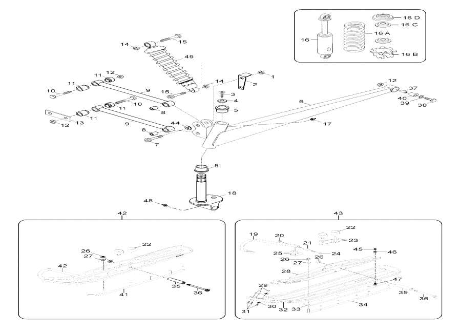 Схема узла 08- Задняя Подвеска (08- Rear Suspension)
