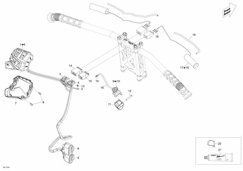 Схема узла 10- Рулевая Система Wiкольцо Жгут Проводов (10- Steering Wiring Harness)