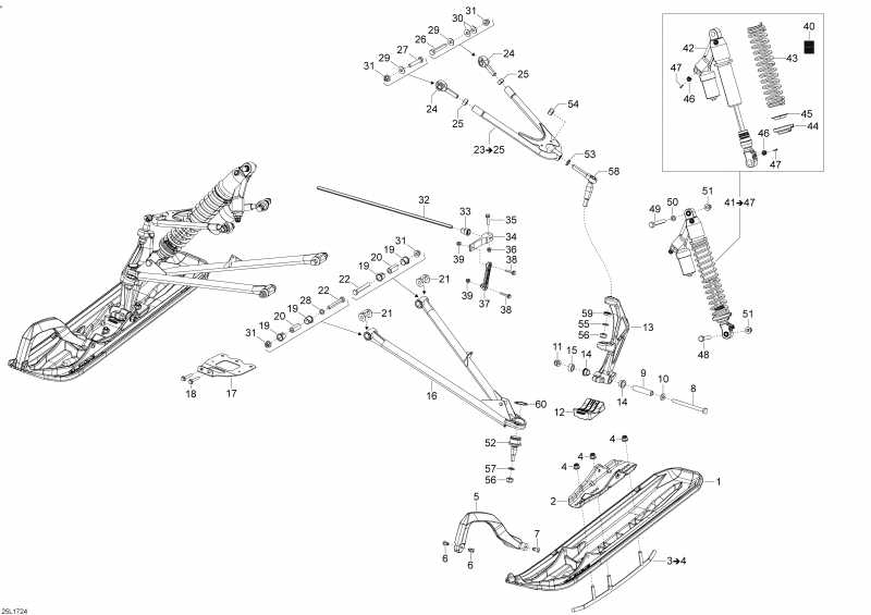 Схема узла 07- Передняя Подвеска И Лыжи (07- Front Suspension And Ski)