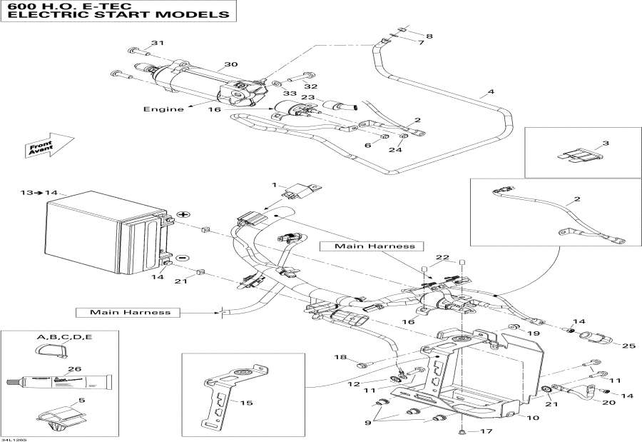 Схема узла 10- Battery И Стартер (10- Battery And Starter)