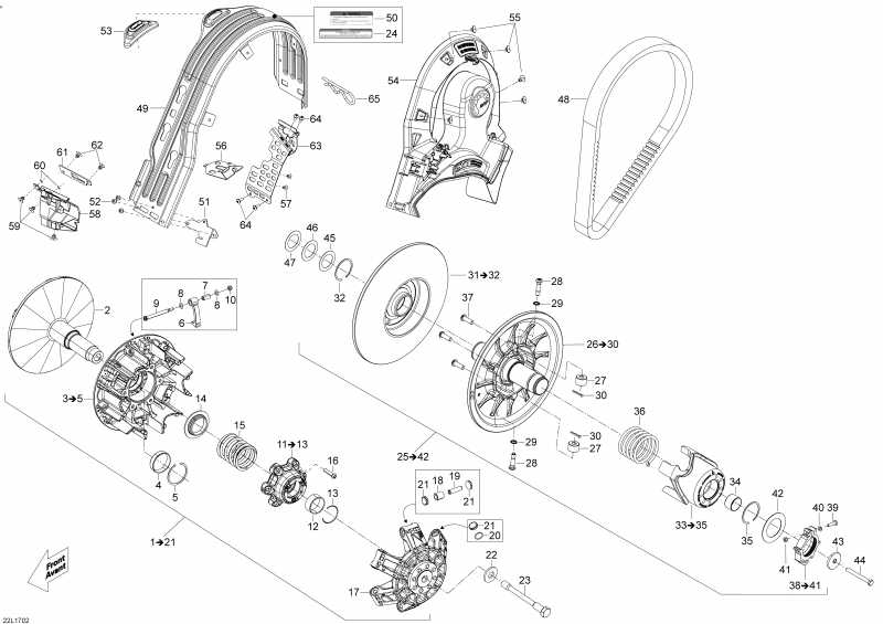 Схема узла 05- Шкив System (05- Pulley System)