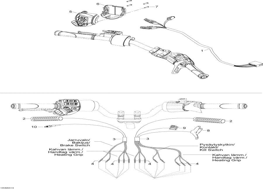 Схема узла 10- Рулевая Система Жгут Проводов (10- Steering Harness)