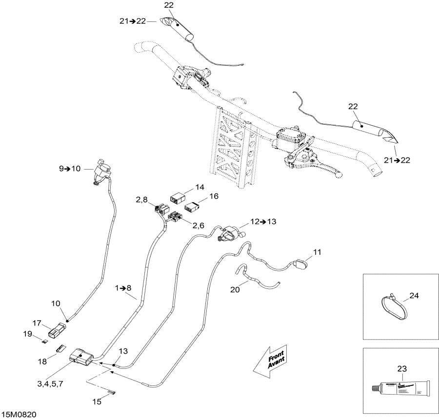 Схема узла 10- Рулевая Система Жгут Проводов (10- Steering Harness)