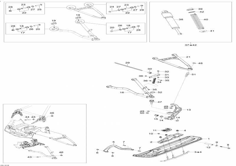 Схема узла 07- Передняя Подвеска И Лыжи (07- Front Suspension And Ski)