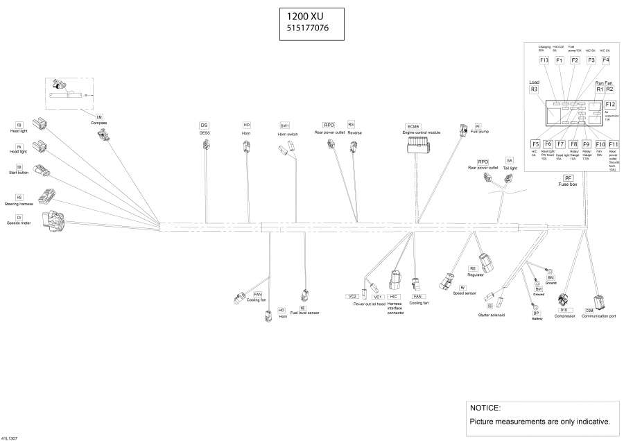 Схема узла 10- Электрика - Жгут Проводов (10- Electrical Harness)