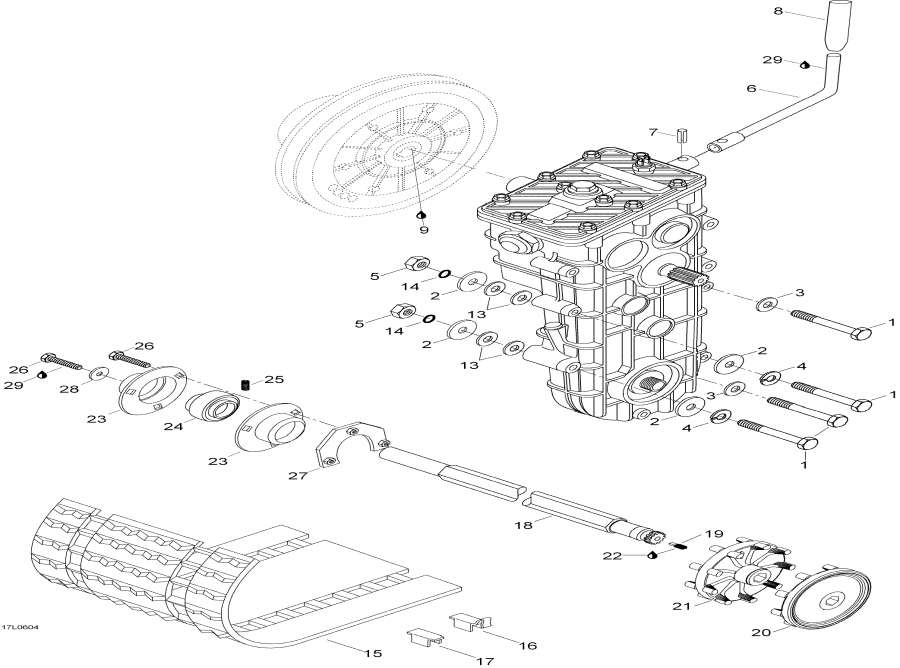Схема узла 05- Track И Drive Axle (05- Track And Drive Axle)