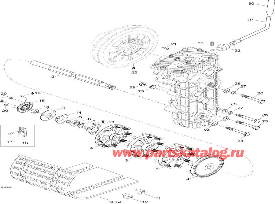 Схема узла 05- Drive Axle И Track (05- Drive Axle And Track)