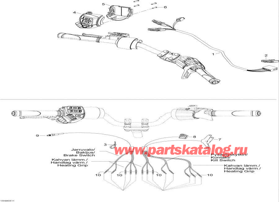 Схема узла 10- Рулевая Система Жгут Проводов (10- Steering Harness)