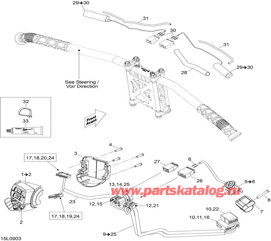 Схема узла 10- Рулевая Система Wiкольцо Жгут Проводов (10- Steering Wiring Harness)