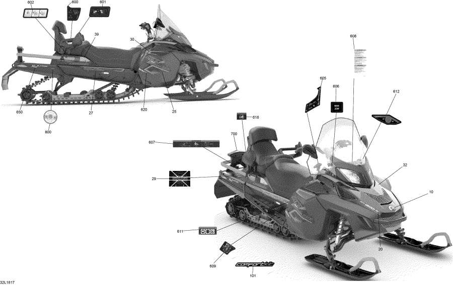 Схема узла 09- Наклейки Commander - 1200 4-Tec (09- Decals Commander - 1200 4-Tec)