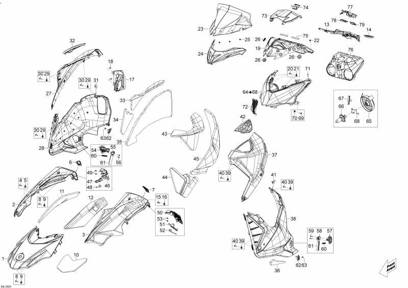 Схема узла 09- Hood И Ветровое Стекло (09- Hood And Windshield)
