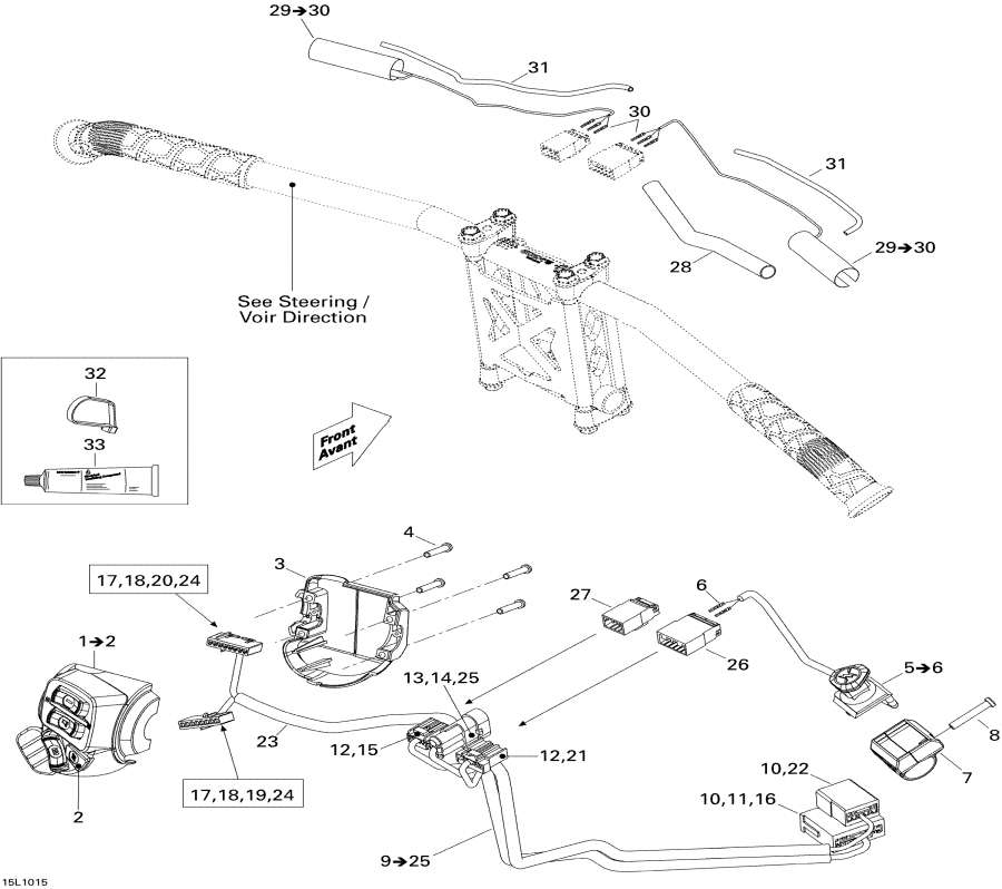 Схема узла 10- Рулевая Система Wiкольцо Жгут Проводов (10- Steering Wiring Harness)