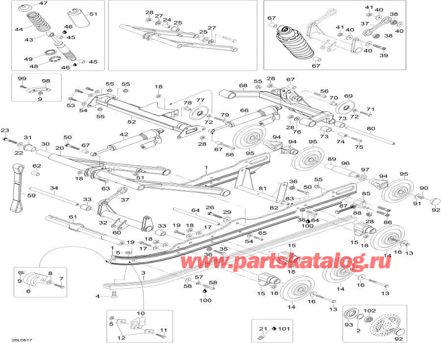 Схема узла 08- Задняя Подвеска (08- Rear Suspension)