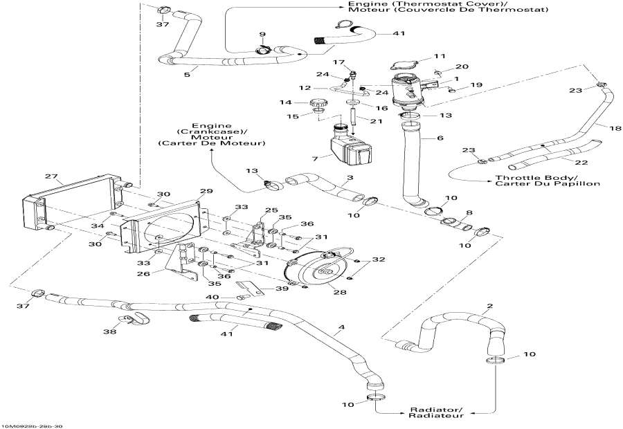 Схема узла 01- Охлаждение System (01- Cooling System)