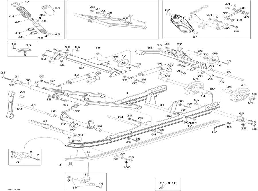 Схема узла 08- Задняя Подвеска (08- Rear Suspension)