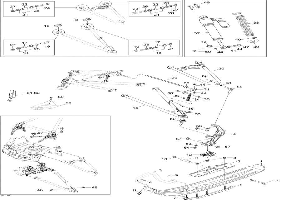 Схема узла 07- Передняя Подвеска И Лыжи (07- Front Suspension And Ski)