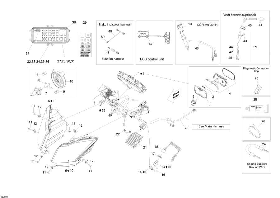Схема узла 10- Электрика System (10- Electrical System)