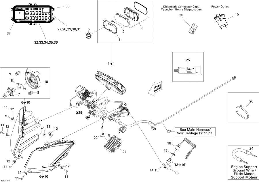 Схема узла 10- Электрика System (10- Electrical System)