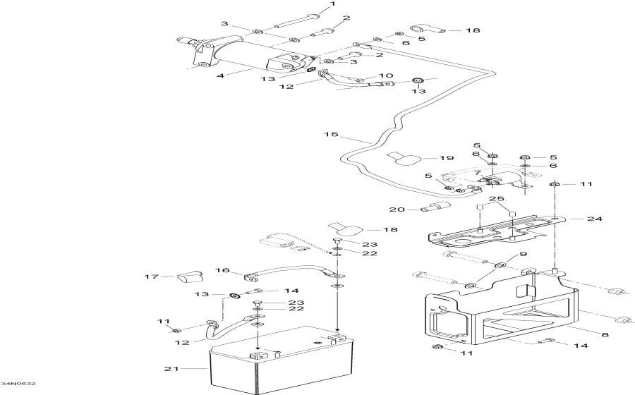 Схема узла 10- Электрика System 2 (10- Electrical System 2)