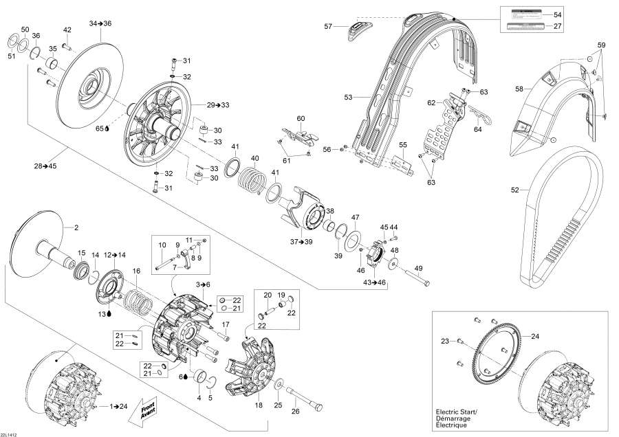 Схема узла 05- Шкив System (05- Pulley System)