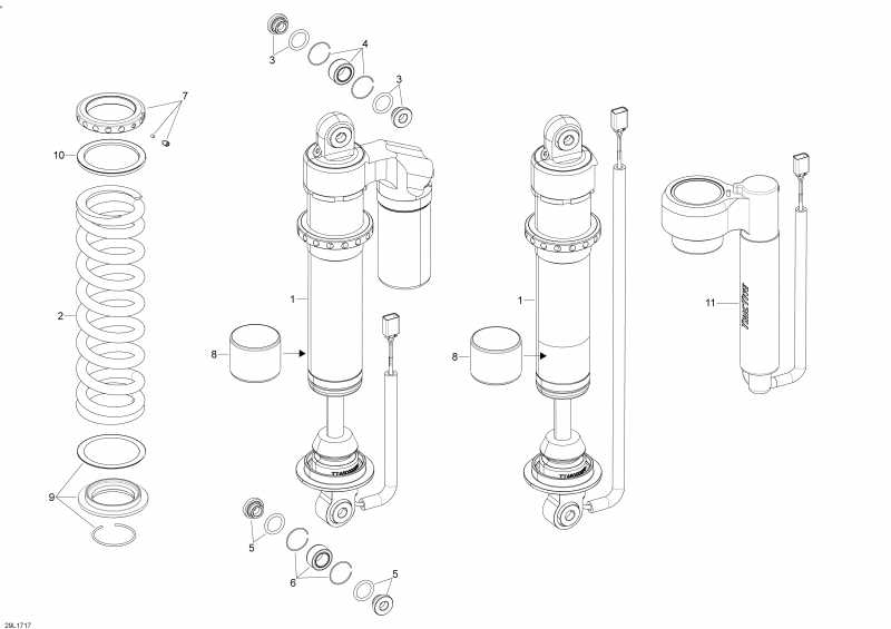 Схема узла 08- Задняя Подвеска Shocks Tractive (08- Rear Suspension Shocks Tractive)