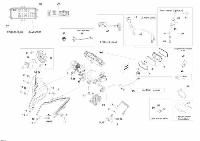 Схема узла 10- Электрика System (10- Electrical System)