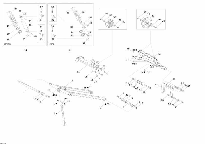 Схема узла 08- Задняя Подвеска (08- Rear Suspension)
