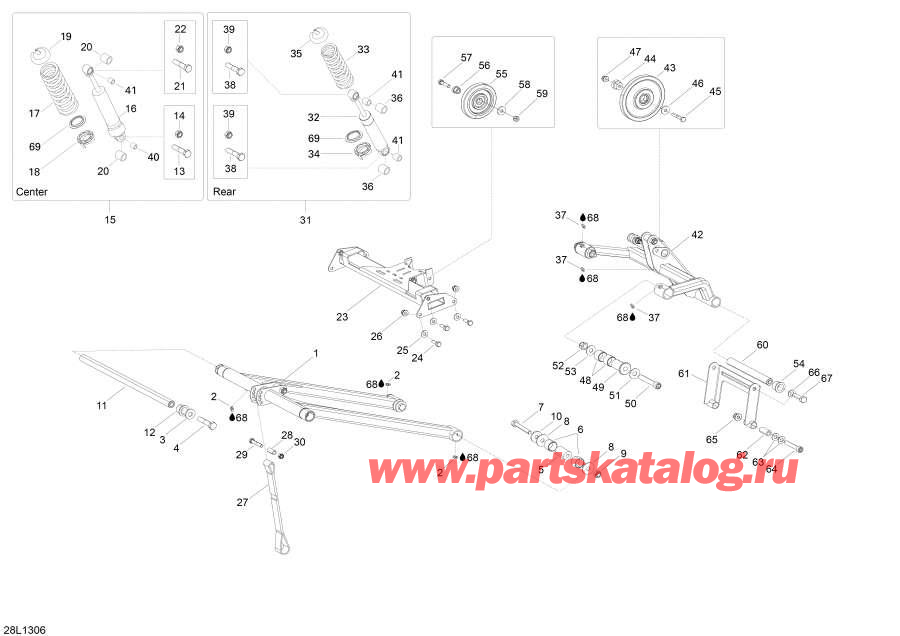 Схема узла 08- Задняя Подвеска (08- Rear Suspension)