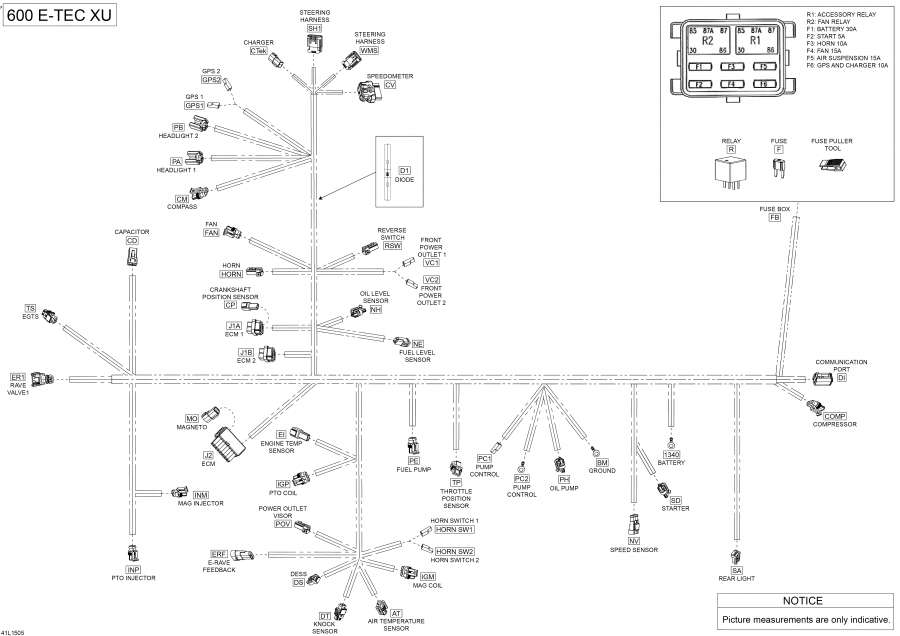 Схема узла 10- Электрика - Жгут Проводов (10- Electrical Harness)