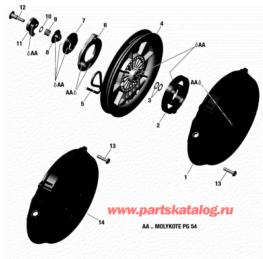 Схема узла 04- Rewind Стартер (04- Rewind Starter)