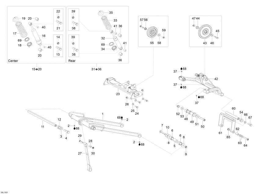 Схема узла 08- Задняя Подвеска (08- Rear Suspension)