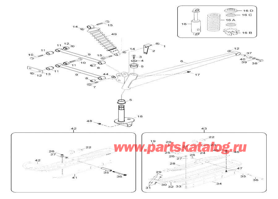 Схема узла 08- Задняя Подвеска (08- Rear Suspension)