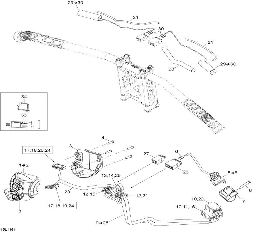 Схема узла 10- Рулевая Система Wiкольцо Жгут Проводов (10- Steering Wiring Harness)