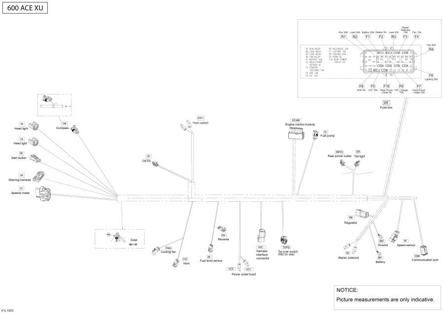Схема узла 10- Электрика - Жгут Проводов (10- Electrical Harness)