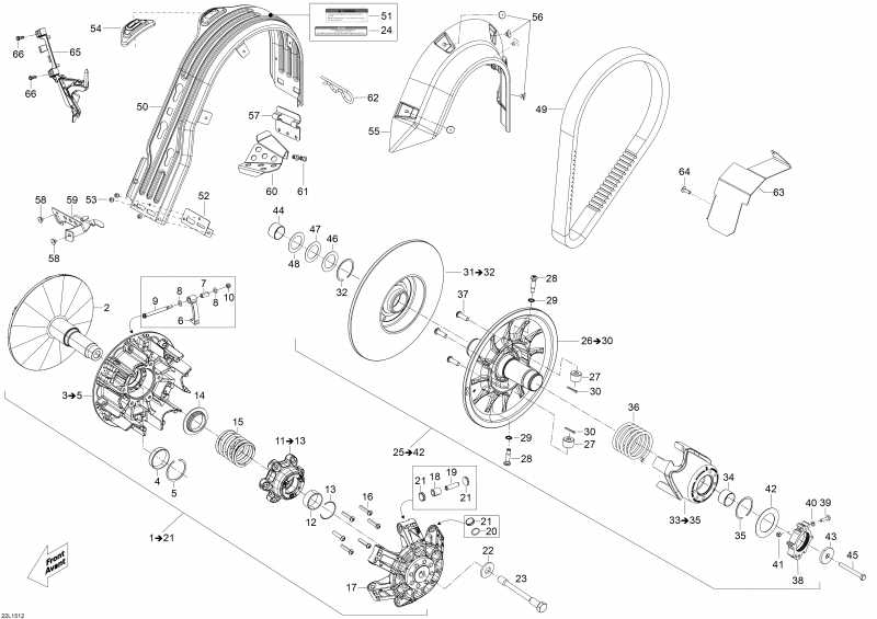 Схема узла 05- Шкив System (05- Pulley System)