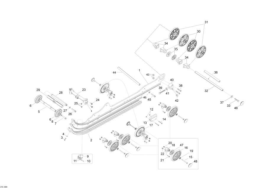 Схема узла 08- Задняя Подвеска (08- Rear Suspension)