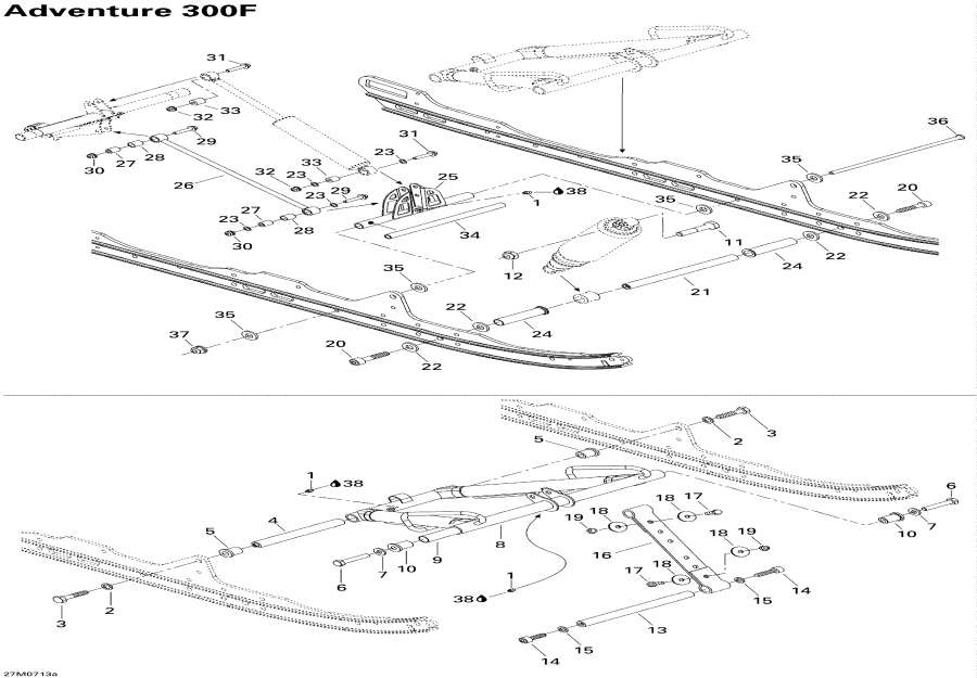 Схема узла 08- Front Рычаг 300F (08- Front Arm 300F)
