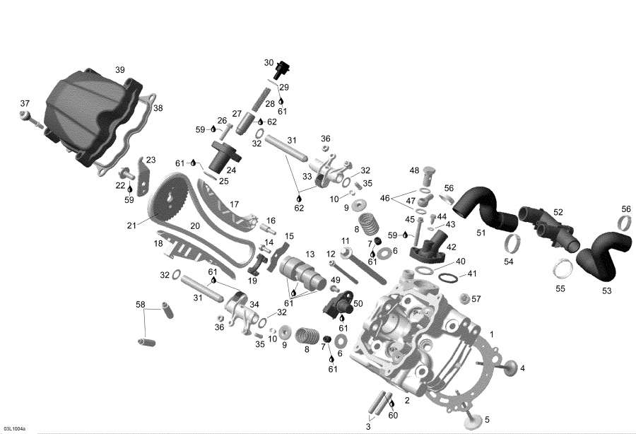 Схема узла 01- Головка Блока Цилиндра Front (01- Cylinder Head Front)