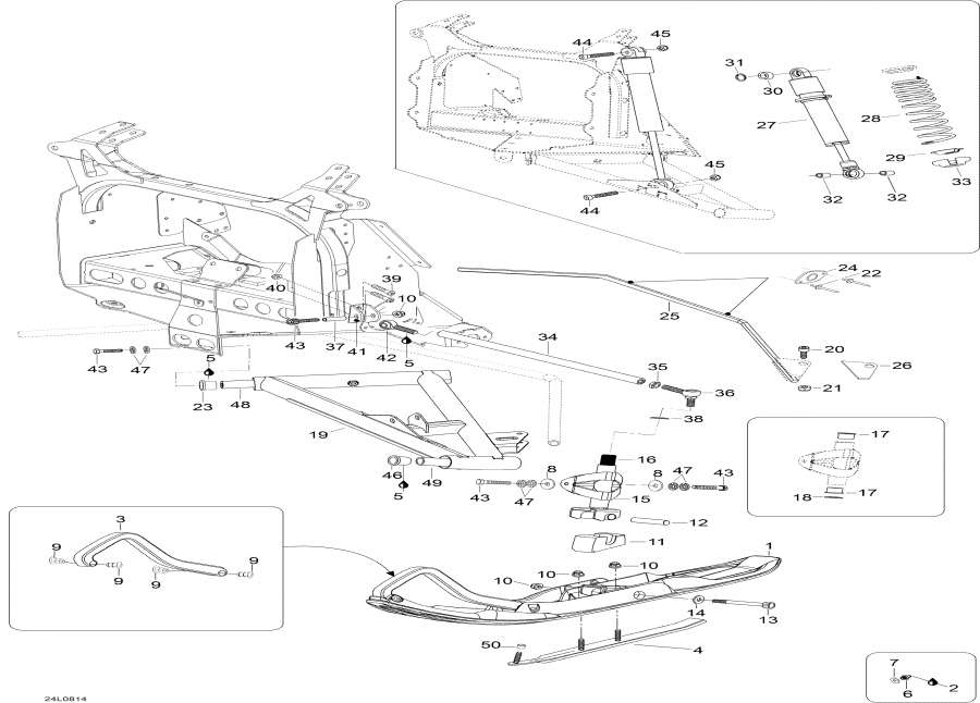 Схема узла 07- Передняя Подвеска И Лыжи (07- Front Suspension And Ski)