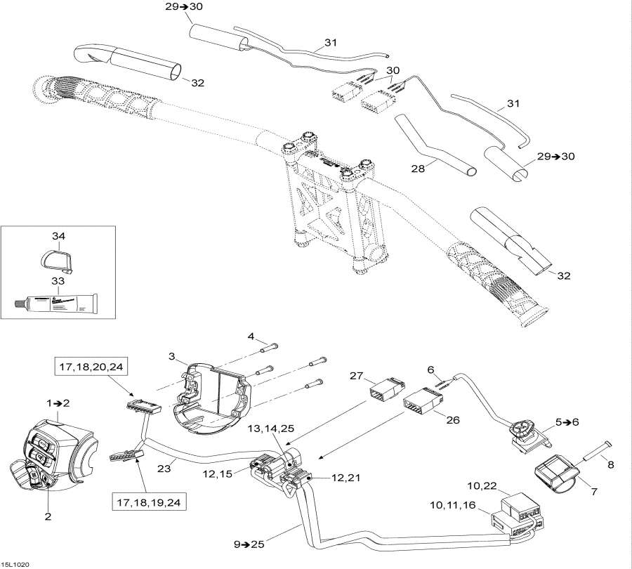 Схема узла 10- Рулевая Система Wiкольцо Жгут Проводов (10- Steering Wiring Harness)