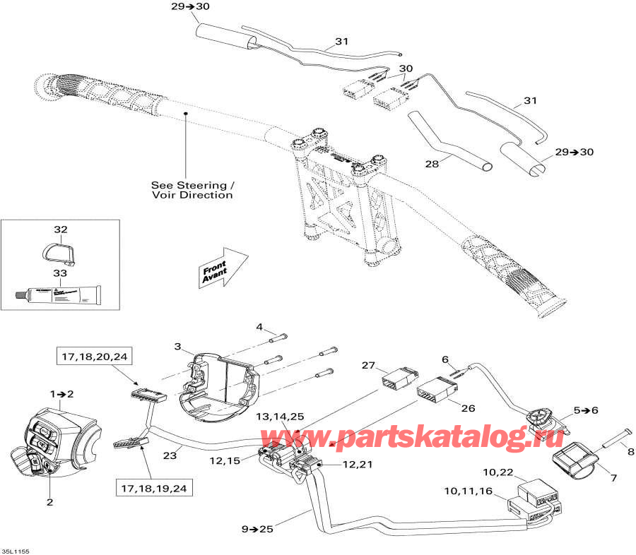 Схема узла 10- Рулевая Система Wiкольцо Жгут Проводов (10- Steering Wiring Harness)