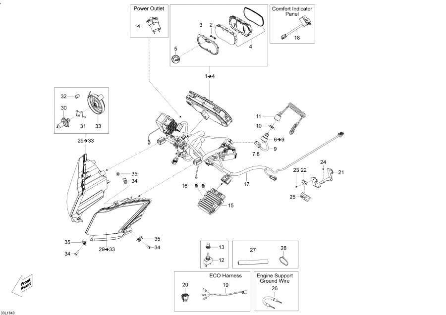 Схема узла 10- Электрика System (10- Electrical System)