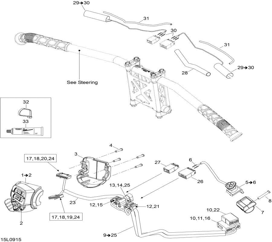 Схема узла 10- Рулевая Система Wiкольцо Жгут Проводов (10- Steering Wiring Harness)