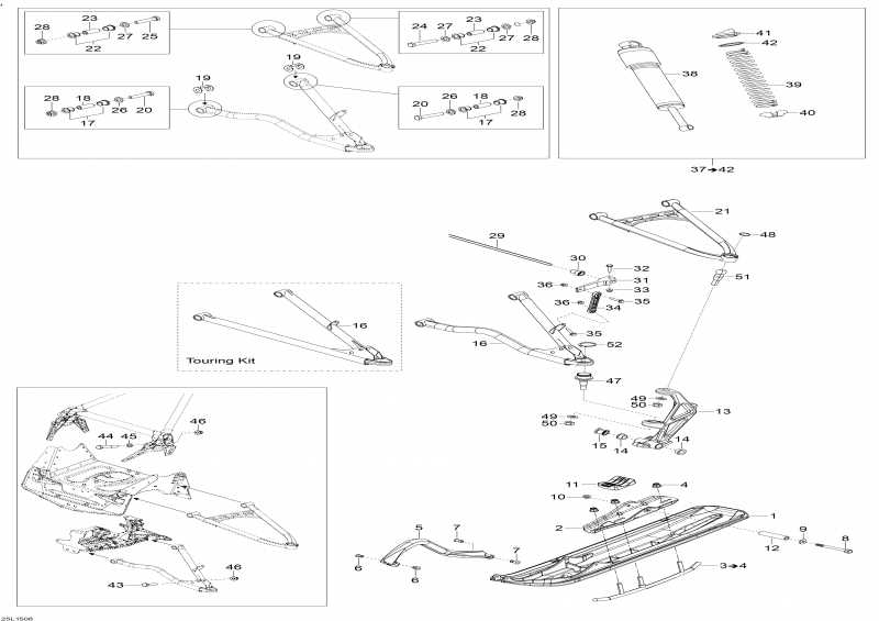 Схема узла 07- Передняя Подвеска И Лыжи (07- Front Suspension And Ski)