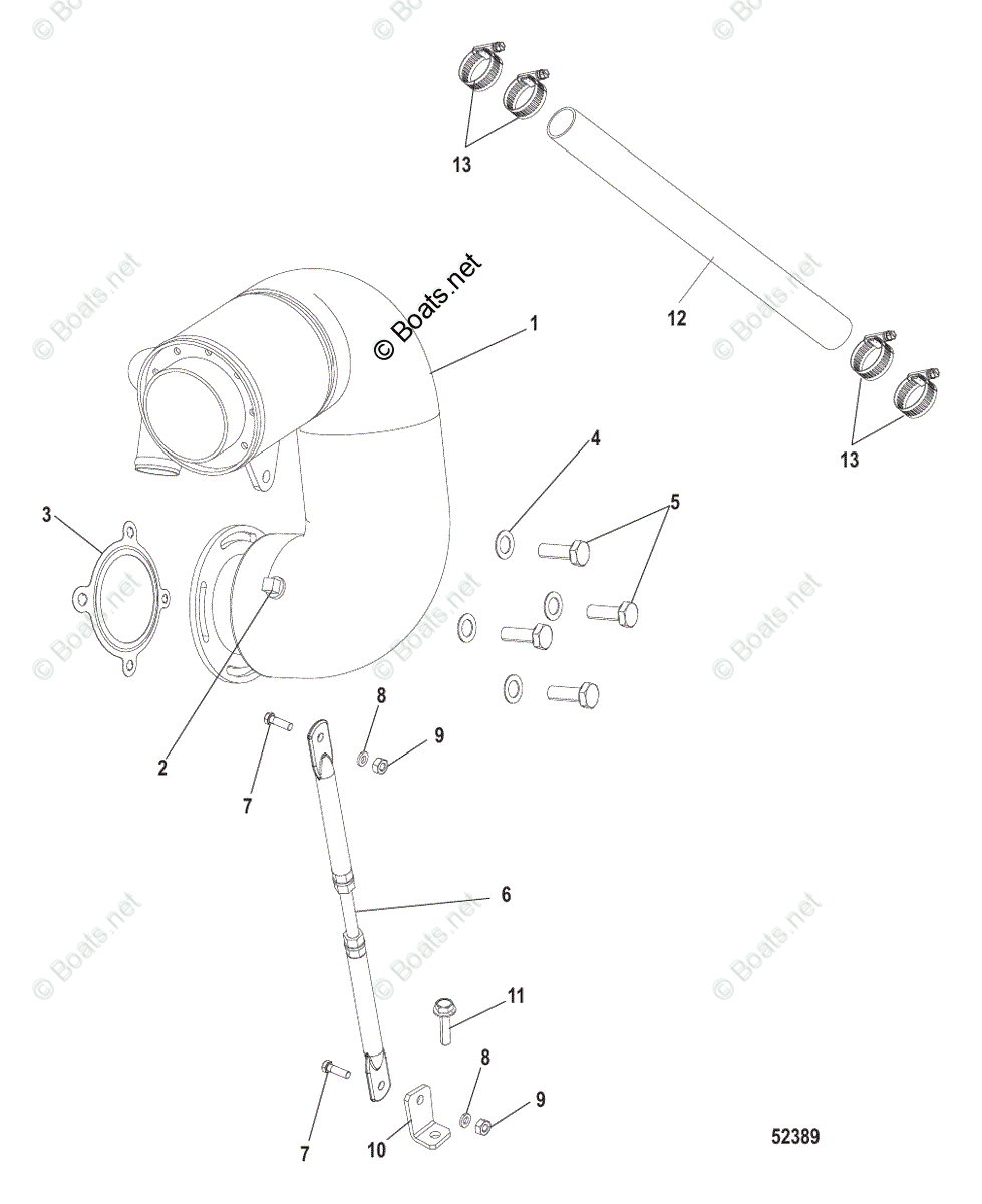 Схема узла Riser, Exhaust, Qsb 5.9