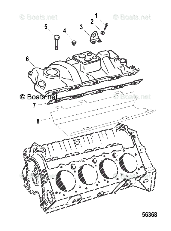Схема узла  Intake Manifold И Передняя Крышка